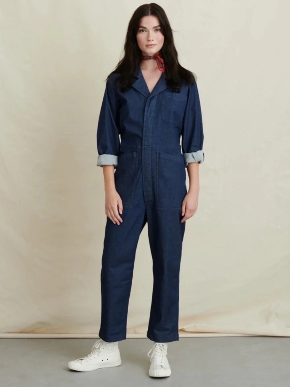 ALEX MILL Indigo Standard Jumpsuit Dark Blue Indigo Cotton - Size XS